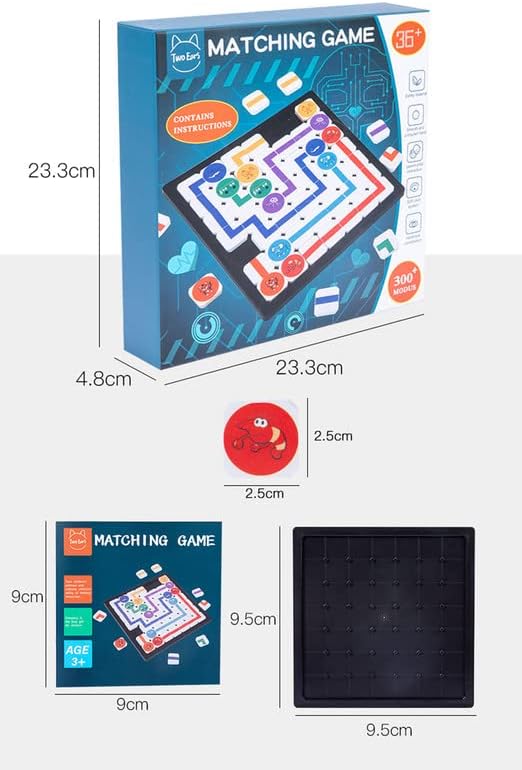 Connect the Dots Route Puzzle Board – Wooden Logic Game