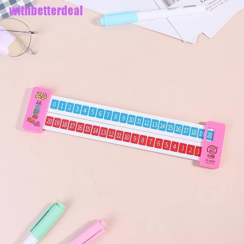 Cute Math Ruler Arithmetic 1-10 Addition Subtraction Learning Ruler Scientific Rail Design Ruler Kids Education Toys Children Gifts