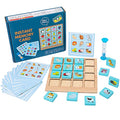 BrainTrain Memory Matching Card Game Educational Interactive Fun Preschool Toy Memory Game Learning Toy Wooden Early Childhood Education