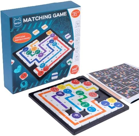 Connect the Dots Route Puzzle Board – Wooden Logic Game
