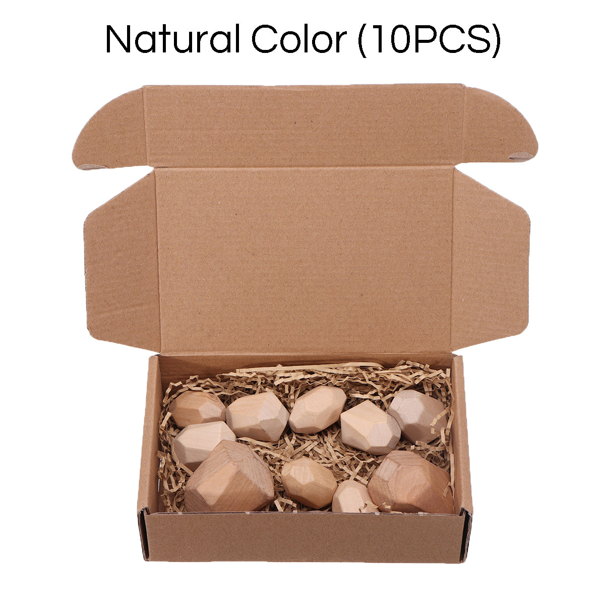 BrainTrain 10 Wooden Stack Rock Balance Blocks Wood Stack Stone Toys with Carry Bag