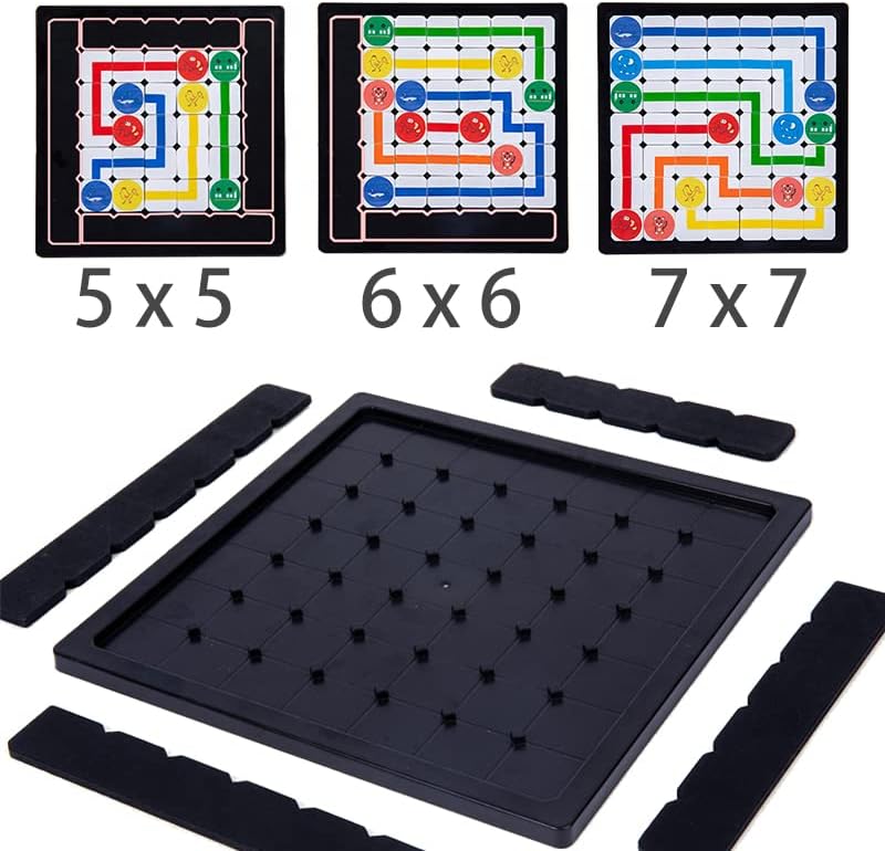 Connect the Dots Route Puzzle Board – Wooden Logic Game