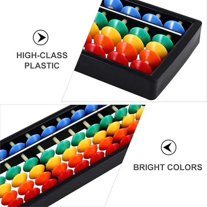 Brain Train Abacus — 17 Column Rainbow