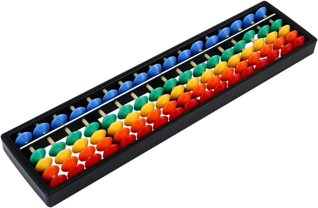 Brain Train Abacus — 17 Column Rainbow