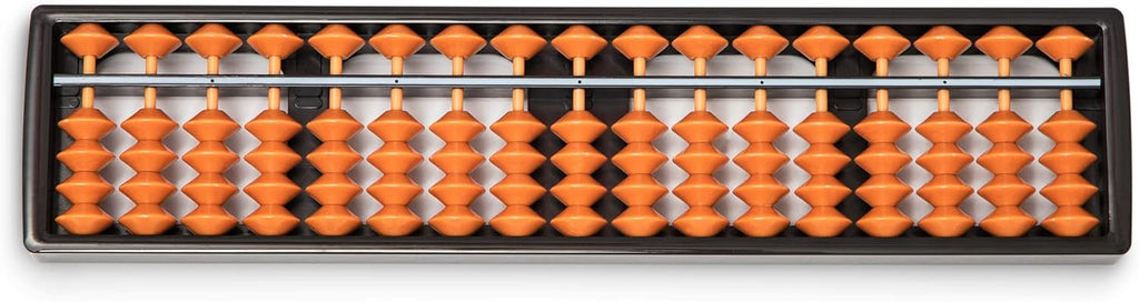 Brain Train Abacus — 17 Column Brown