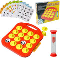Memory Matching Game Lianliankan Games Interactive Puzzle Game Includes 10 Game Cards,16 Covers,1 Hourglass and 1 Game Base Memory Matching Game for Kids