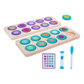 Ten Grid Memory Chess, Kids Educational Game, Montessori Toy, Wooden, Shapes Wooden Montessori Toys Kids Counting Math Learning Board Logical Thinking Children Early Educational Toys