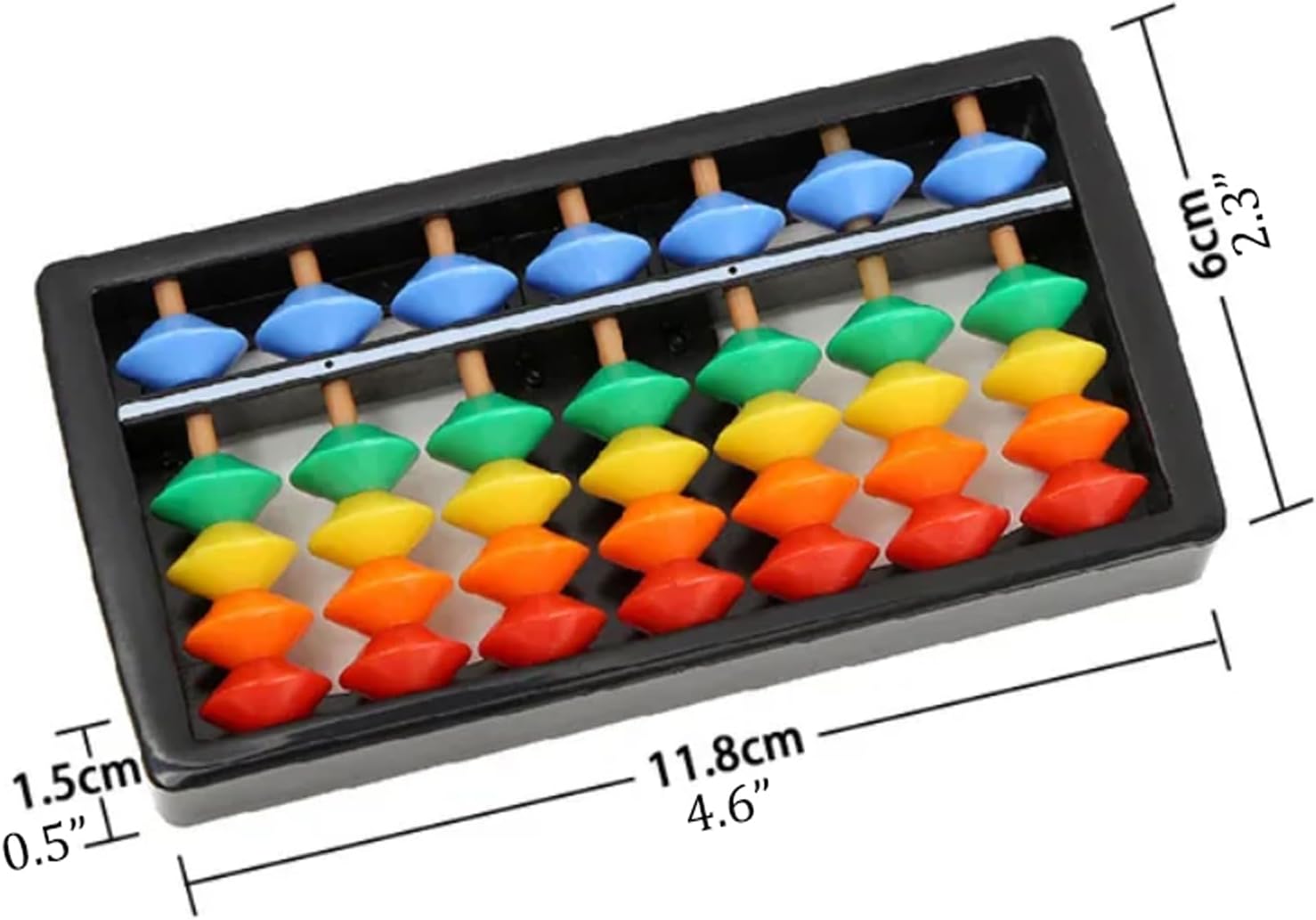 BrainTrain abacus Colorful Beads Mathematics Calculate Chinese Abacus Beginners Learning Maths Toy