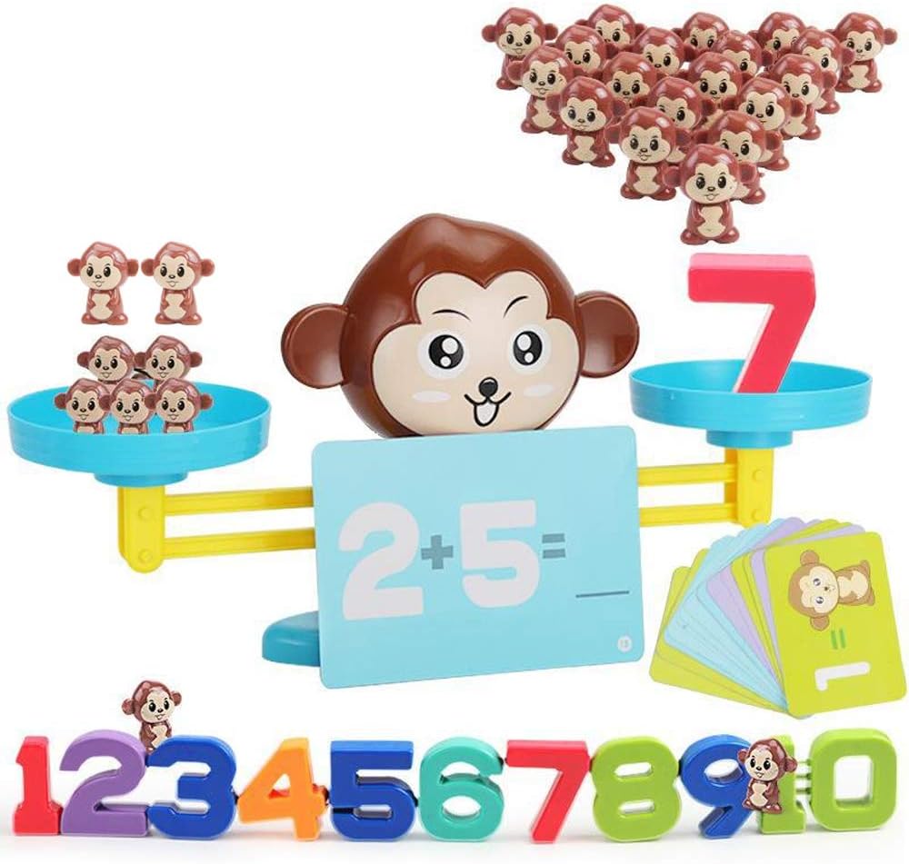 Monkey Balance Math Game – Number & Counting Toy (7.5 inch)