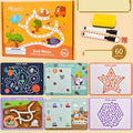 Reusable Maze Activity Book – 30 Logic Game Options