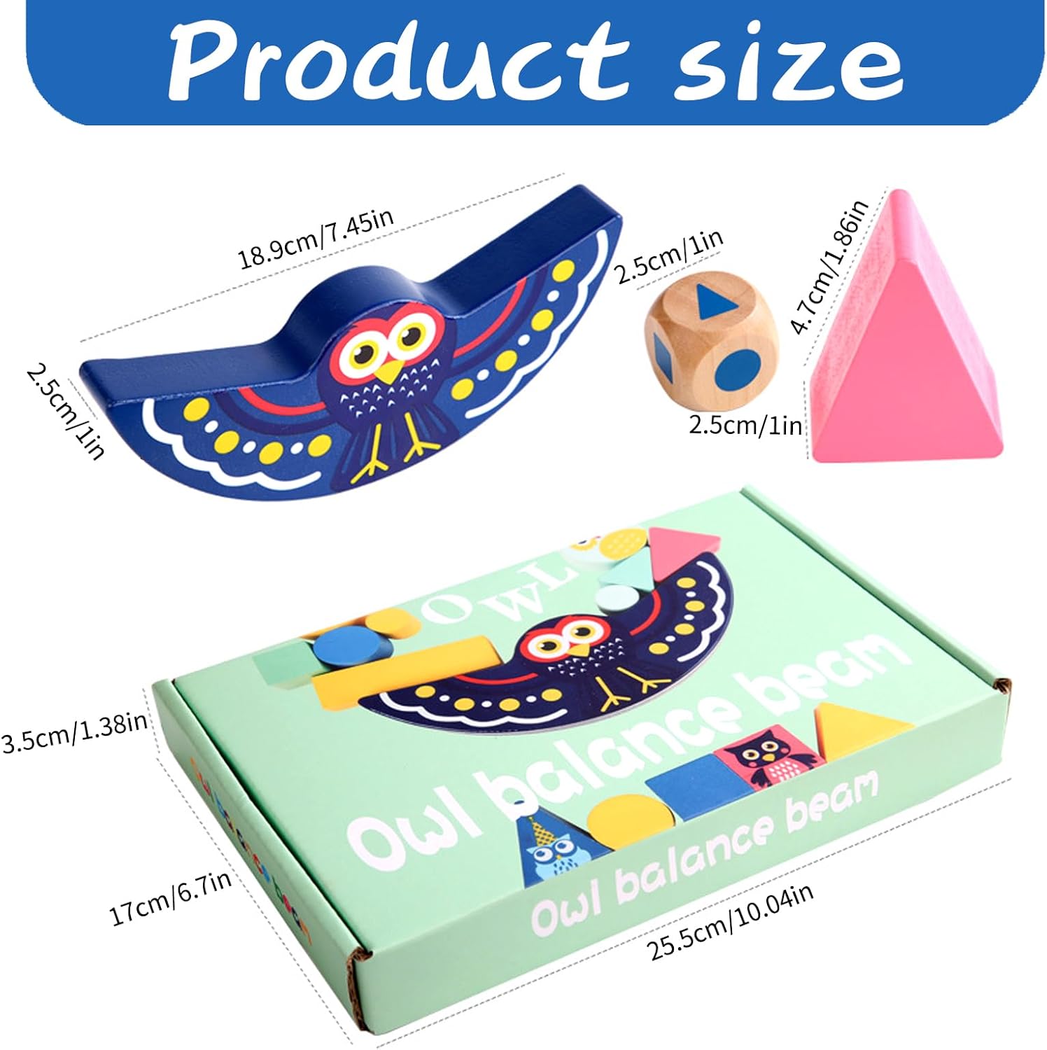 Owl Balance Blocks Game – Wooden Stacking Toy