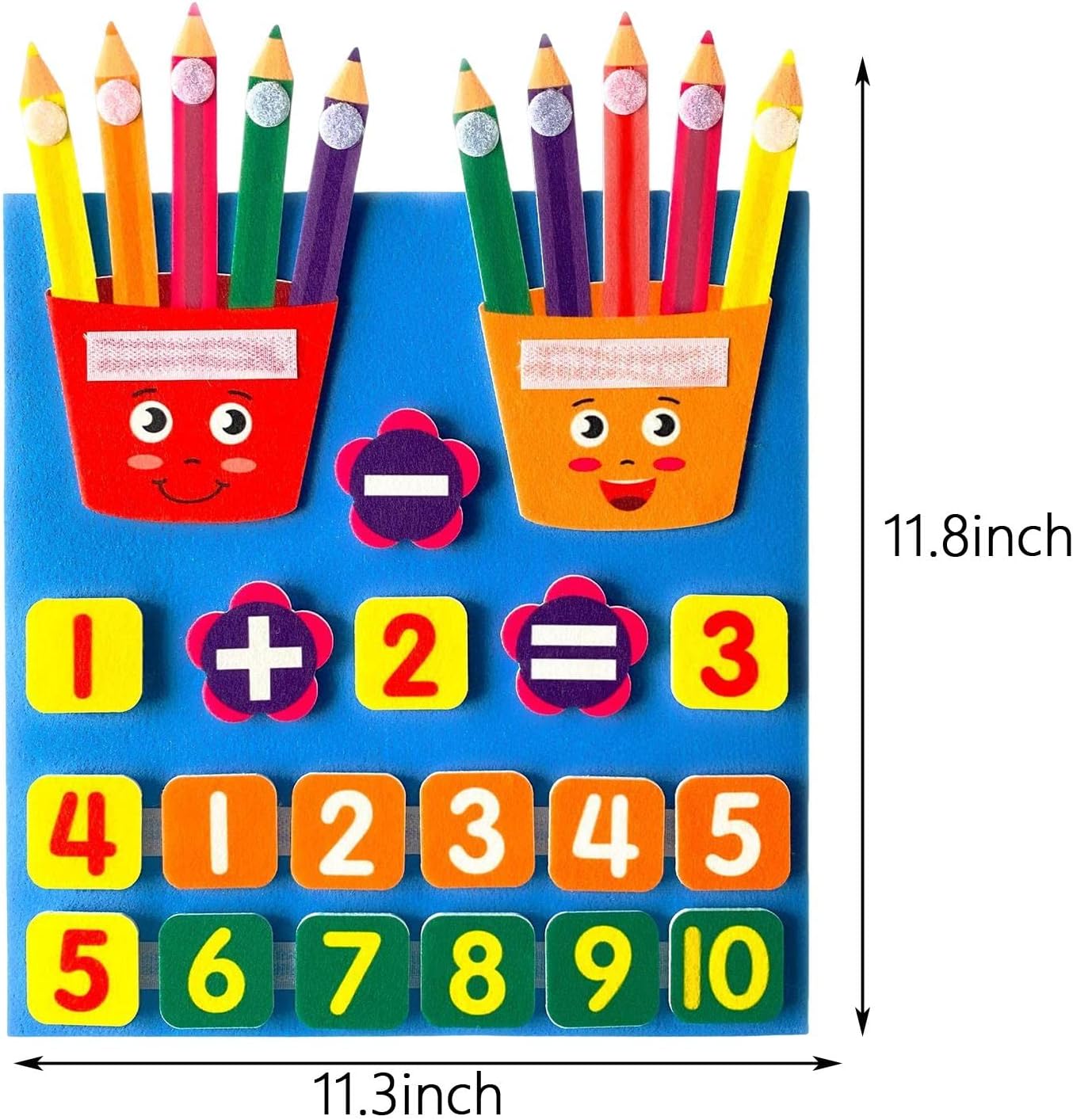 Interactive Math Learning Kit for Toddlers: Felt Board with Counters and Manipulatives for Fun and Engaging Number Activities!