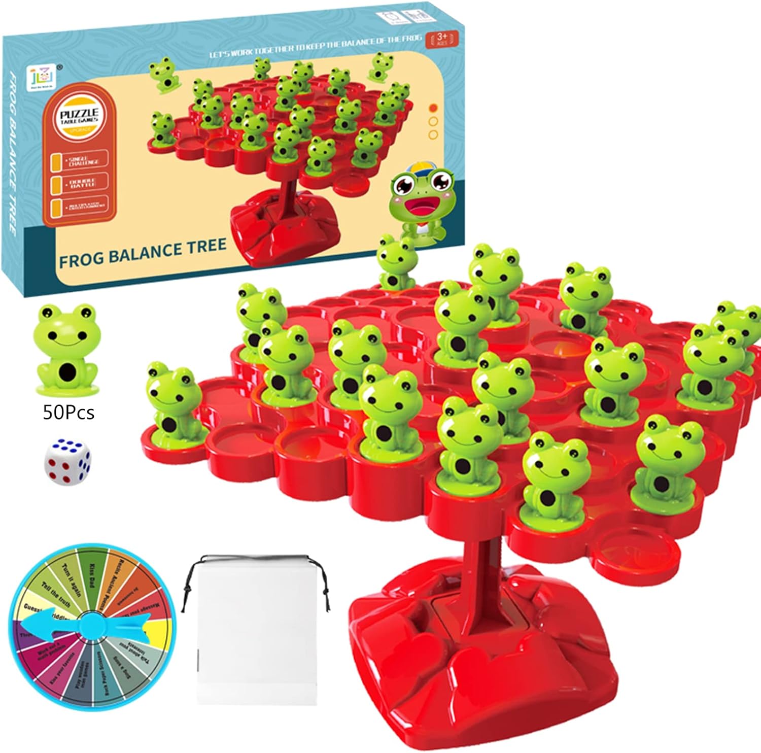 Frog Balance Counting Tree Toys for Toddlers Educational Toys STEM Learning Tools Math Games for Kids Ages 3+ Gift Tree Math Counting Game Toy Set for Kids