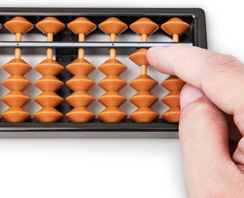 Brain Train Abacus — 17 Column Brown