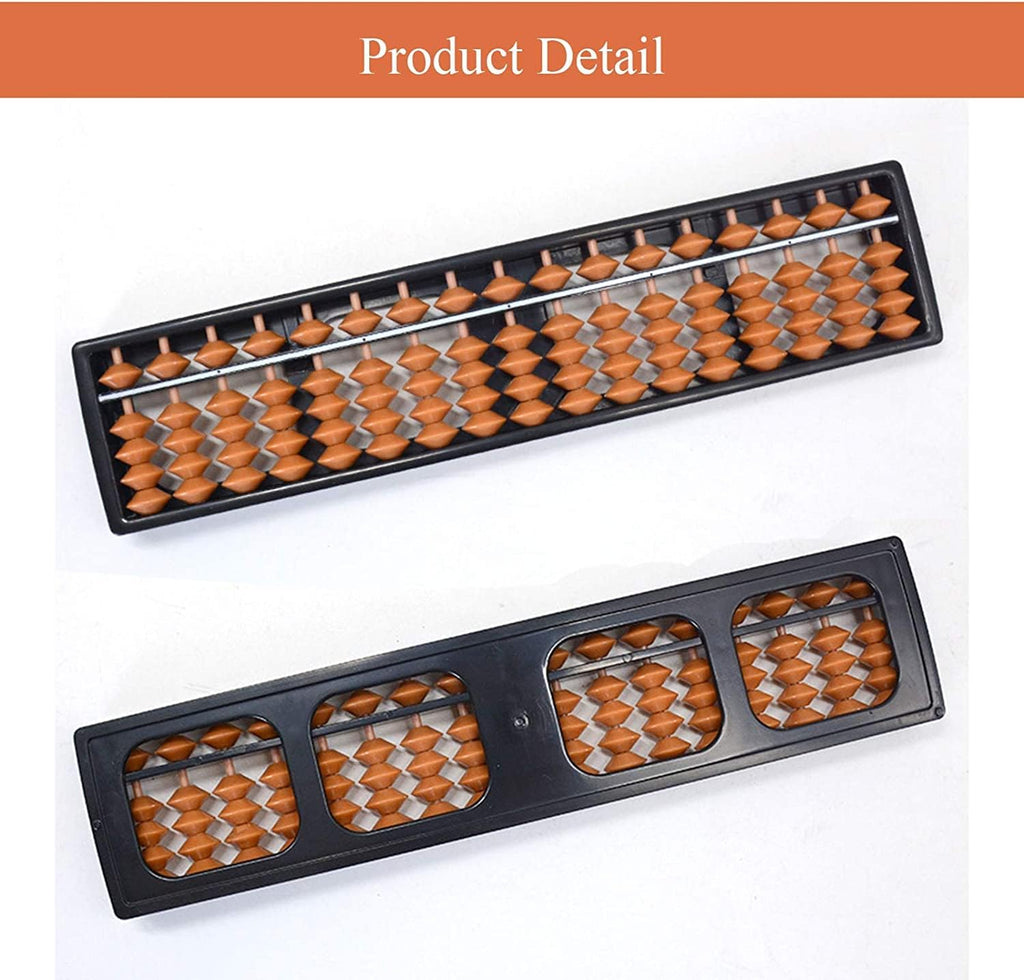 Brain Train Abacus — 17 Column Brown