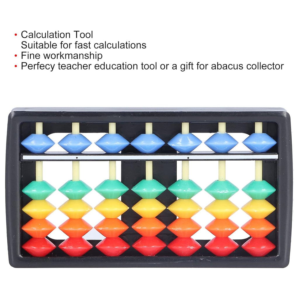 BrainTrain abacus Colorful Beads Mathematics Calculate Chinese Abacus Beginners Learning Maths Toy