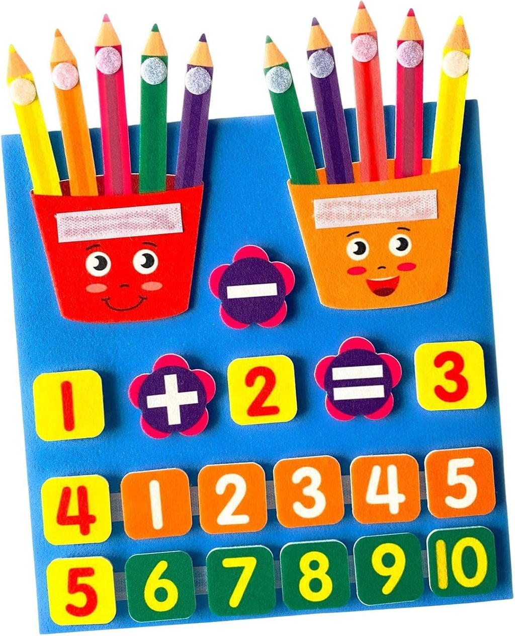 Interactive Math Learning Kit for Toddlers: Felt Board with Counters and Manipulatives for Fun and Engaging Number Activities!