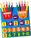 Interactive Math Learning Kit for Toddlers: Felt Board with Counters and Manipulatives for Fun and Engaging Number Activities!