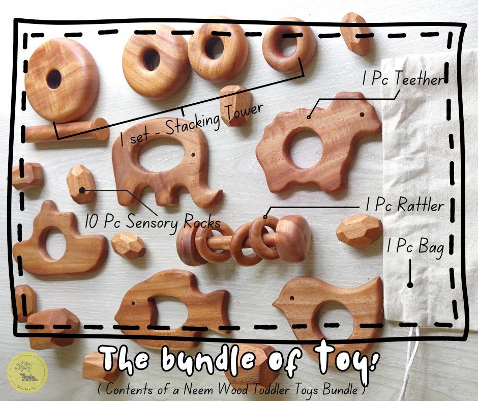 Neem Wood Toddler Toys