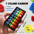 Brain Train Abacus — 7 Column Rainbow