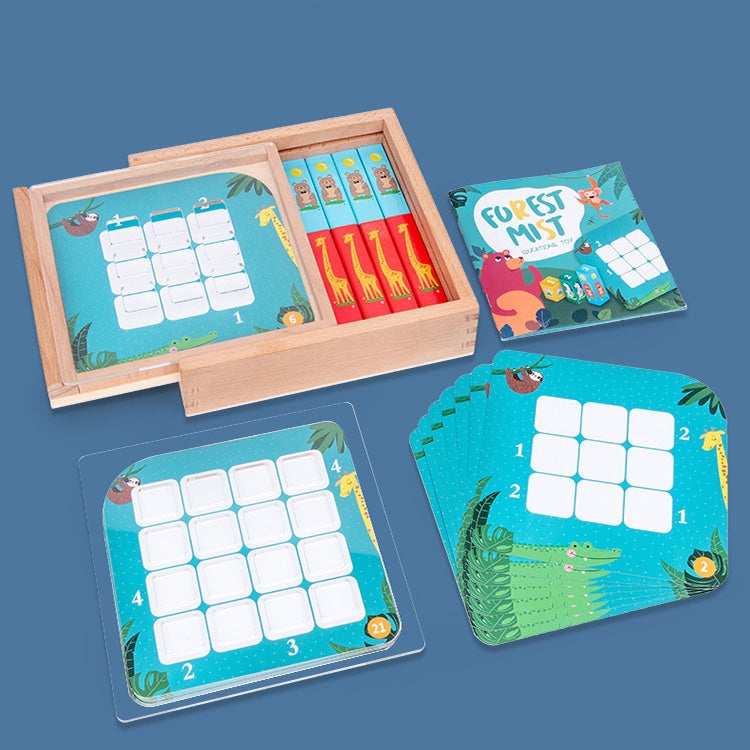 Misty Forest Sudoku Game Children Wooden Early Education Three-Dimensional Logical Reasoning Toy