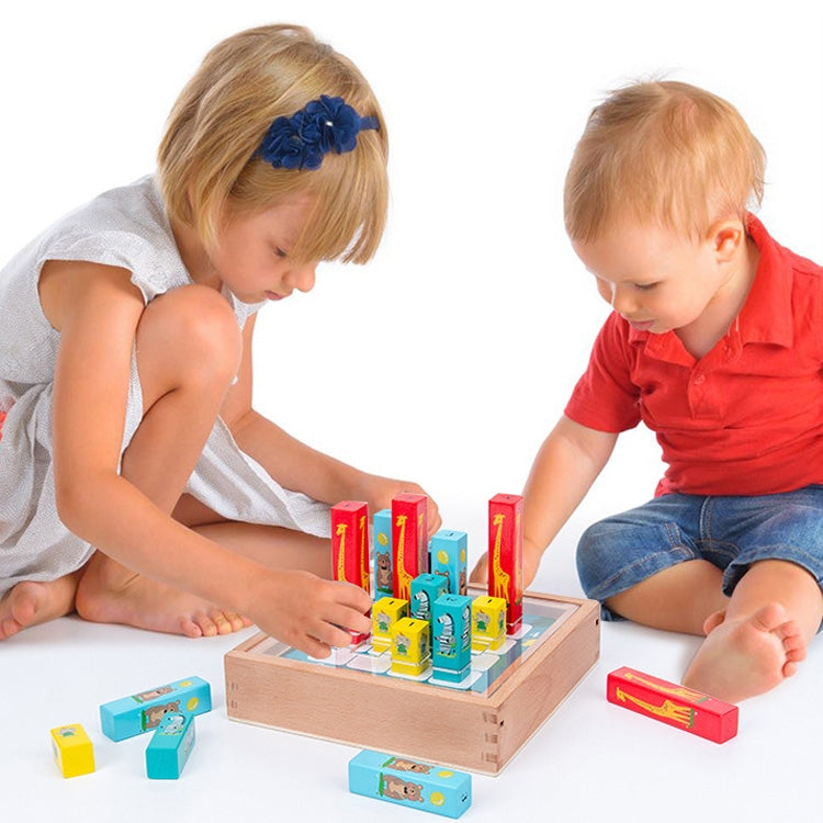 Misty Forest Sudoku Game Children Wooden Early Education Three-Dimensional Logical Reasoning Toy