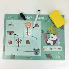 Reusable Maze Activity Book – 30 Logic Game Options