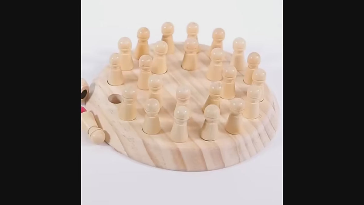 Memory Chess – Wooden Color Memory Game