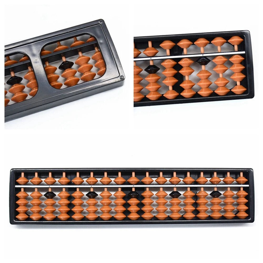 17 Column Abacus with Brown and Black beads