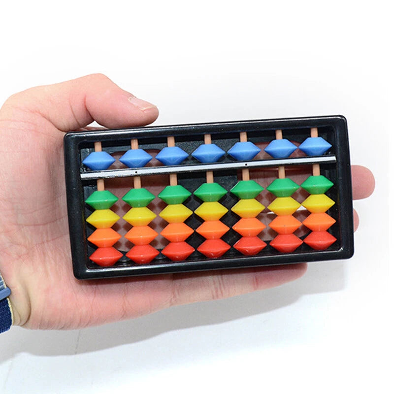 BrainTrain abacus Colorful Beads Mathematics Calculate Chinese Abacus Beginners Learning Maths Toy