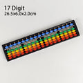 Brain Train Abacus — 17 Column Rainbow