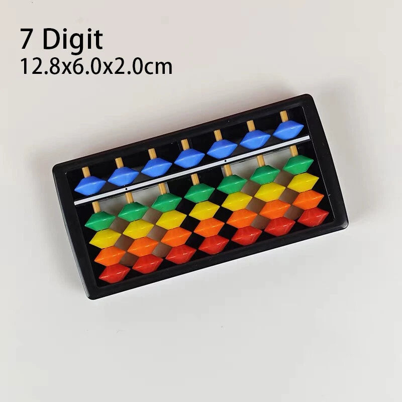 BrainTrain abacus Colorful Beads Mathematics Calculate Chinese Abacus Beginners Learning Maths Toy